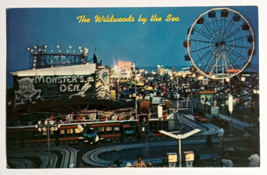 Wildwood By the Sea Boardwalk Monsters Den New Jersey NJ Tichnor Postcard c1970s - £15.71 GBP