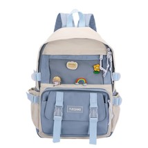 SenkeyStyle School Backpack for Girl Women Preppy Style Cream Color Backpacking  - £43.21 GBP