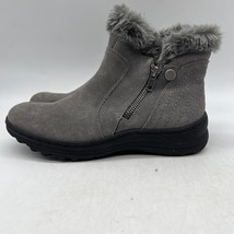 Baretraps Addye Womens Gray Zipper Leather Ankle Snow Boots Size 6.5M - £31.00 GBP