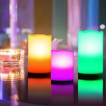 Flameless Candles Waterproof Outdoor Indoor Color Changing Remotes 9 Pack - £30.86 GBP