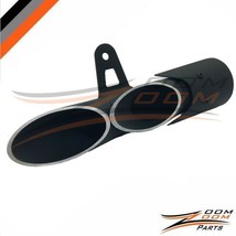Universal Muffler For GSXR YFZ-R6 Ninja Harley Motorcycles Twin Hole Design - £15.53 GBP