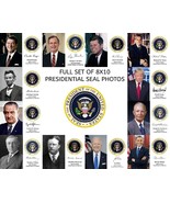 FULL SET OF ALL 45 PRESIDENTS OF THE UNITED STATES PRESIDENTIAL SEAL 8X1... - £196.64 GBP