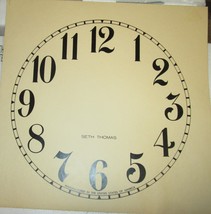 CLOCK DIAL NEW  SETH THOMAS ARABIC CLOCK PARTS 11 INCH IVORY COLOR DIAL - $239.42 MXN