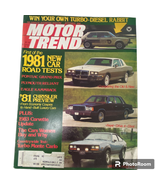 Motor Trend September 1980 Turbo Monte Carlo Chryslers New K Car Grand Prix - £6.21 GBP