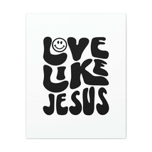  John 15:12 Love Like Jesus Smiley Bible Verse Canvas Christian  - £59.63 GBP+