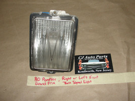 Oem 80 Pontiac Grand Prix Right Or Left Front Turn Signal Park Light Lens - £54.52 GBP