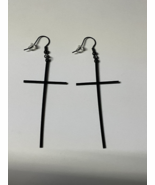 Cross Earrings - Black - Brand New - Free Shipping - $21.94 CAD
