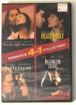 Romance 4 in 1 Movie Collection DVD New Scarlet Letter Feast of July Jefferson - £7.86 GBP