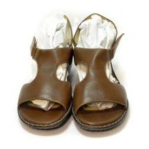 Comfort Sandals Footthrills Brown Leather Upper Side Closure 8M Model C0... - $10.38