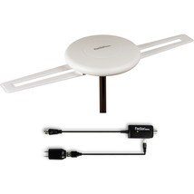 HDTV Outdoor TV Antenna 360° Omnidirectional Amplified Attic Roof Free Mask  - £55.78 GBP