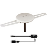 HDTV Outdoor TV Antenna 360° Omnidirectional Amplified Attic Roof Free M... - $97.04 CAD