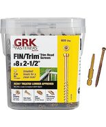GRK 772691167309 8 x 2-1/2&quot; Fasteners 16730 FIN/Trim Screws 605CT, Gold,... - $110.78 CAD