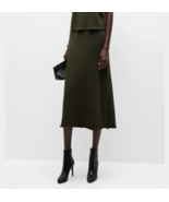 Eileen Fisher Lightweight Organic Cotton French Terry A-Line Skirt Seawe... - $2,820.86 MXN