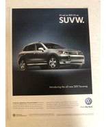 2011 Volkswagen Tourareg Print Ad pa9 - $8.90