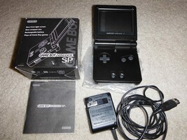 Gameboy Advance Sp Onyx Black Ags-001 From Nintendo. - £157.28 GBP