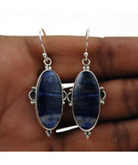 Sodalite Drop Earrings-Sodalite Earrings-Sodalite Jewelry-925 Sterling S... - £23.04 GBP