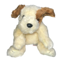 Ty Patches Puppy Dog Plush Cream Brown Bean Bag Stuffed Animal Toy 12 in... - £15.49 GBP