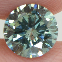 Round Shape Diamond Fancy Green Color VS2 Loose Certified Enhanced 0.94 Carat - £1,163.06 GBP