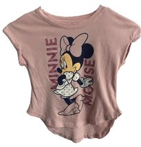 Disney Girls Pink Minnie Mouse T shirt Size XS - $10.05