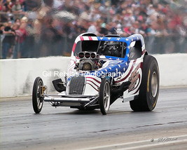 8x10 Color Drag Racing Photo MIKE SULLIVAN AA/Fuel Altered Bakersfield - £10.20 GBP