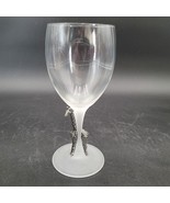 Luminarc France Frosted Metal African Giraffe Frosted Stem Wine Glass - £9.15 GBP