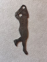 Antique Mexican COCA NOLA SODA BASEBALL PLAYER Bottle opener handle meta... - $93.49