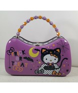Sanrio Hello Kitty Halloween Trick or Treat Tin Beaded Handle Purse Lunc... - £26.92 GBP