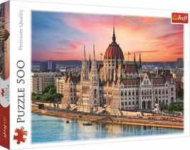 500 Piece Jigsaw Puzzles, Parliament, Budapest Hungary Puzzle, Gothic Revival an - $15.99