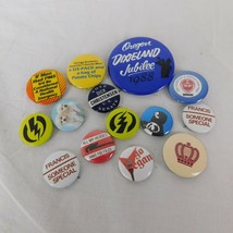 Lot of 14 Random Assorted Buttons Pinbacks Pins Grab Bag Funny Humorous Vote Fun - £11.54 GBP