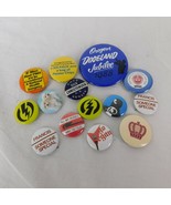 Lot of 14 Random Assorted Buttons Pinbacks Pins Grab Bag Funny Humorous ... - $14.52