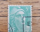 France Stamp Republique France 5f Used Green - $1.89