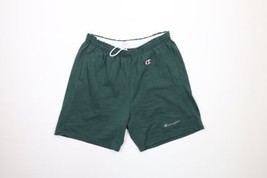 Vintage 90s Champion Mens Large Faded Spell Out Above Knee Shorts Hunter Green - £47.70 GBP