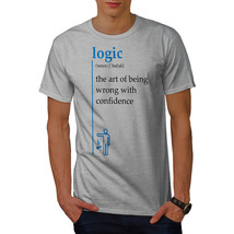 Wellcoda Logic Art Mens T-shirt, Wrong Funny Graphic Design Printed Tee - £14.82 GBP+