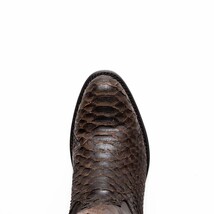 Marco Di Milano Genuine Snake Skin Cowboy Boot Kansas Brown image 6