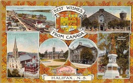 Halifax Nova Scotia Multi View Best Wishes From Canada 1910c postcard - £5.06 GBP