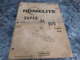 Homelite Super XL 925 Chain Saw Parts List - $6.99