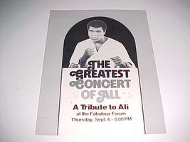 Muhammad Ali 1979 The Greatest Concert Of All A Tribute Jerry H. Buss Program  - £32.46 GBP