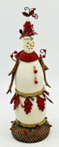 Department 56 Snowman Red Oak 9 inch 37187 Christmas Home Decor - $16.82