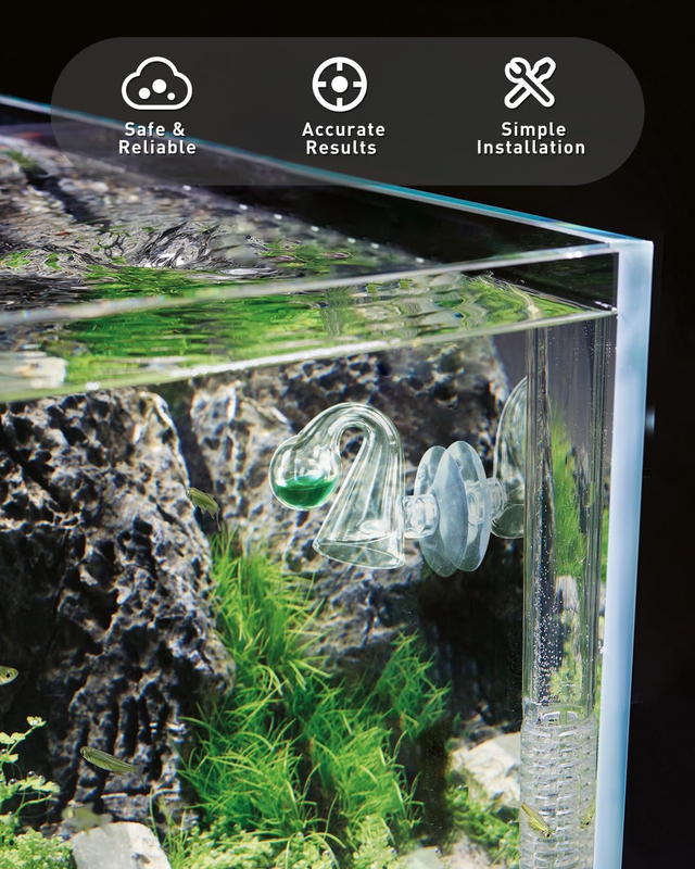 Pawfly Glass CO2 Drop Checker for Aquarium CO2 Indicator for Planted Fish Tank C Item image 6