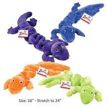 Gecko Lizard Bungee Dog Toys Durable Plush Stretch Colorful Squeaky Toy ... - $9.79+