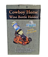 Rivers Edge Cowboy Horse Wine Bottle Holder Poly Resin Hand Painted Gift... - €36,62 EUR