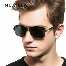 MCVILLA 2021 Brand Pilot Style Aluminum Sunglasses Polarized UV400 Mirror Male - £21.57 GBP+