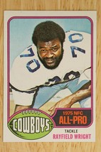 Vintage 1976 Topps Football Card #190 Rayfield Wright NFC All Pro Dallas Cowboys - £7.49 GBP