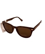 Lucky Brand Mens Tortoise Plastic Soft Rectangle Sunglass, Brown Lens Twilight - $22.49