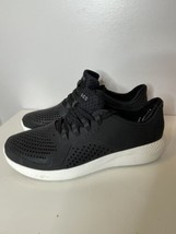 Crocs Mens 7 LiteRide 360 Pacer Sneakers Shoes Lace Up Black - £29.81 GBP