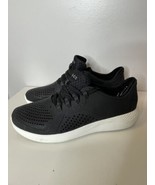 Crocs Mens 7 LiteRide 360 Pacer Sneakers Shoes Lace Up Black - £29.87 GBP