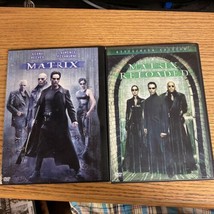 The Matrix (DVD, 1999) &amp; The Matrix Reloaded Keanu Reeves Laurence FIshburne - £7.15 GBP