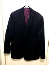 Charles Tyrwhitt Wool Sports Coat Blazer Slim Fit Jacket Mens SZ 44 Navy... - £26.30 GBP