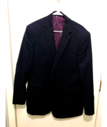 Charles Tyrwhitt Wool Sports Coat Blazer Slim Fit Jacket Mens SZ 44 Navy... - $46.17 CAD