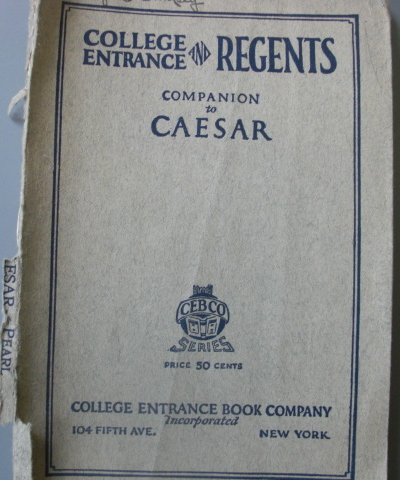 College Entrance Regents, Companion to Caesar, written by Joseph Pearl, ... - $15.95